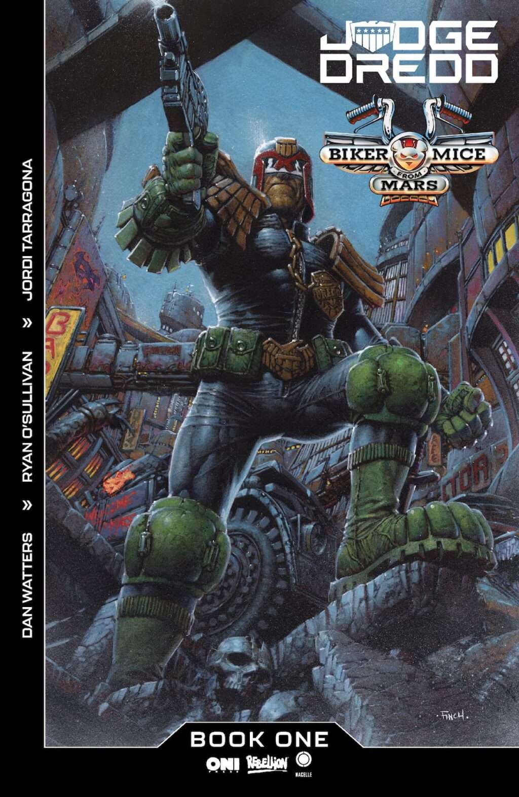 Judge Dredd / Biker Mice From Mars #1 Cover A by David Finch