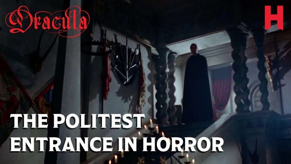 Christopher Lee's entrance as Count Dracula in Hammer's Dracula 1958