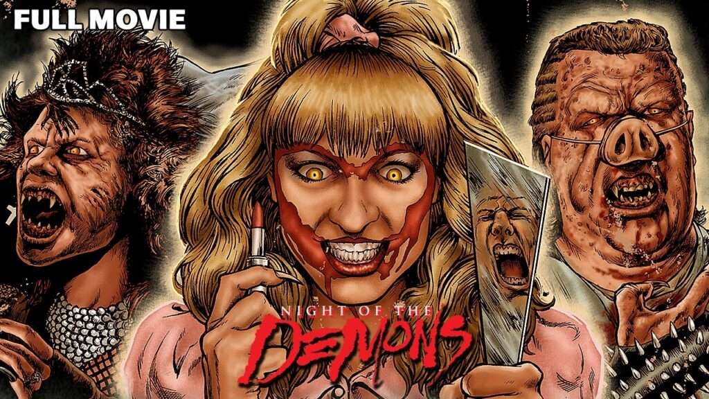 Night of the Demons full movie thumbnail with Linnea Quigley