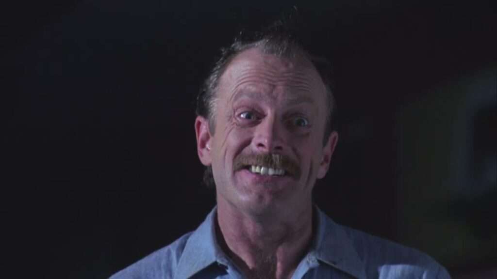 Scott Spiegel's Intruder uncut unrated trailer still from Grindhouse Releasing